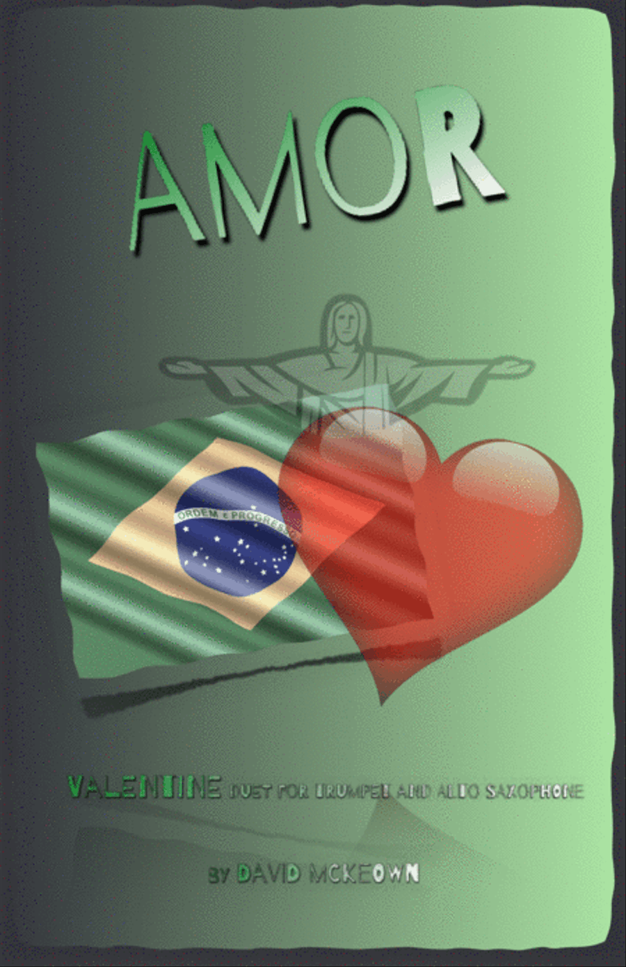 Amor, (Portuguese for Love), Trumpet and Alto Saxophone Duet Saxophone Duet scores gallery preview page 1