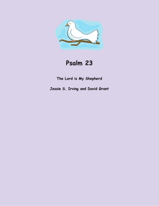 Book cover for Psalm 23, "The Lord is My Shepherd"