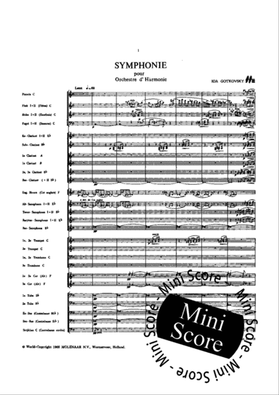 Symphonie pour Orchestre d'Harmonie Concert Band scores gallery preview page 7