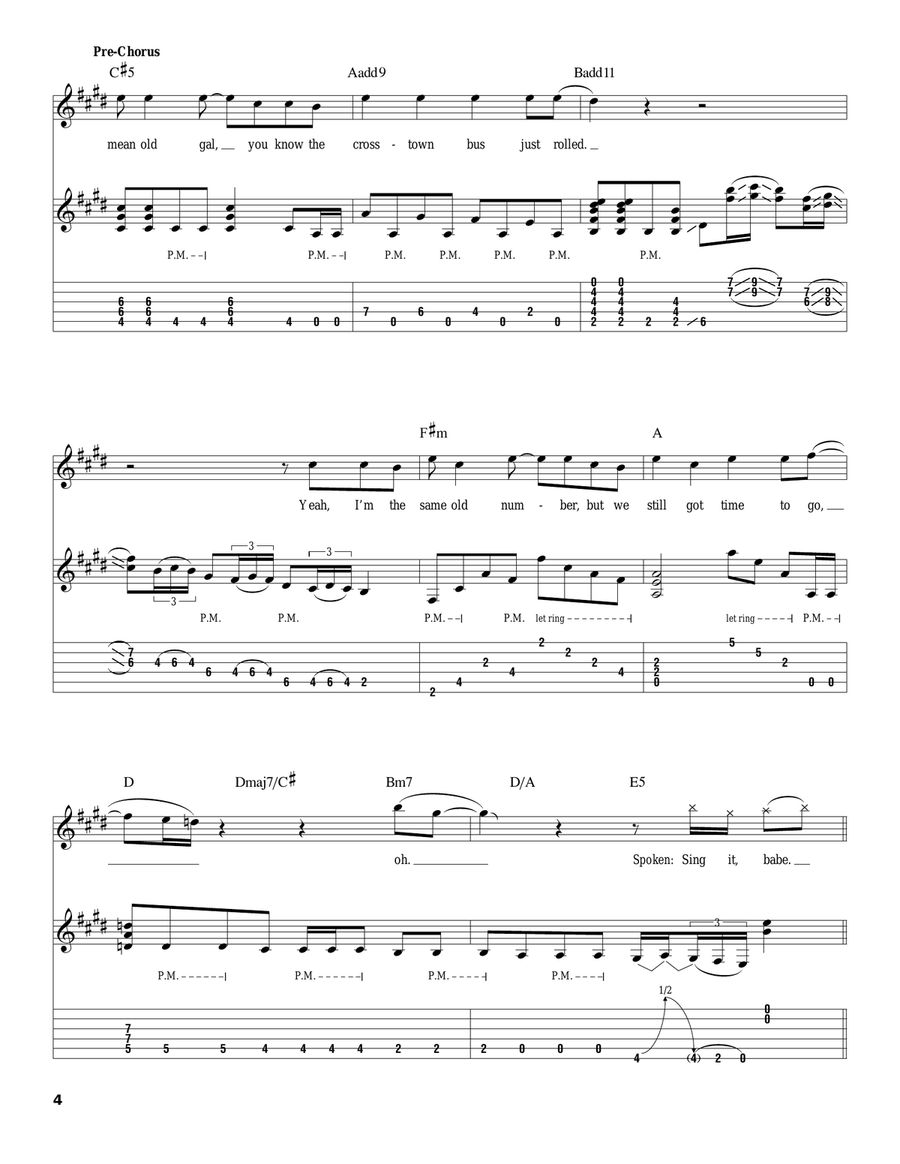 A Lil' Ain't Enough A Lil' Ain't Enough Acoustic Guitar scores gallery preview page 4
