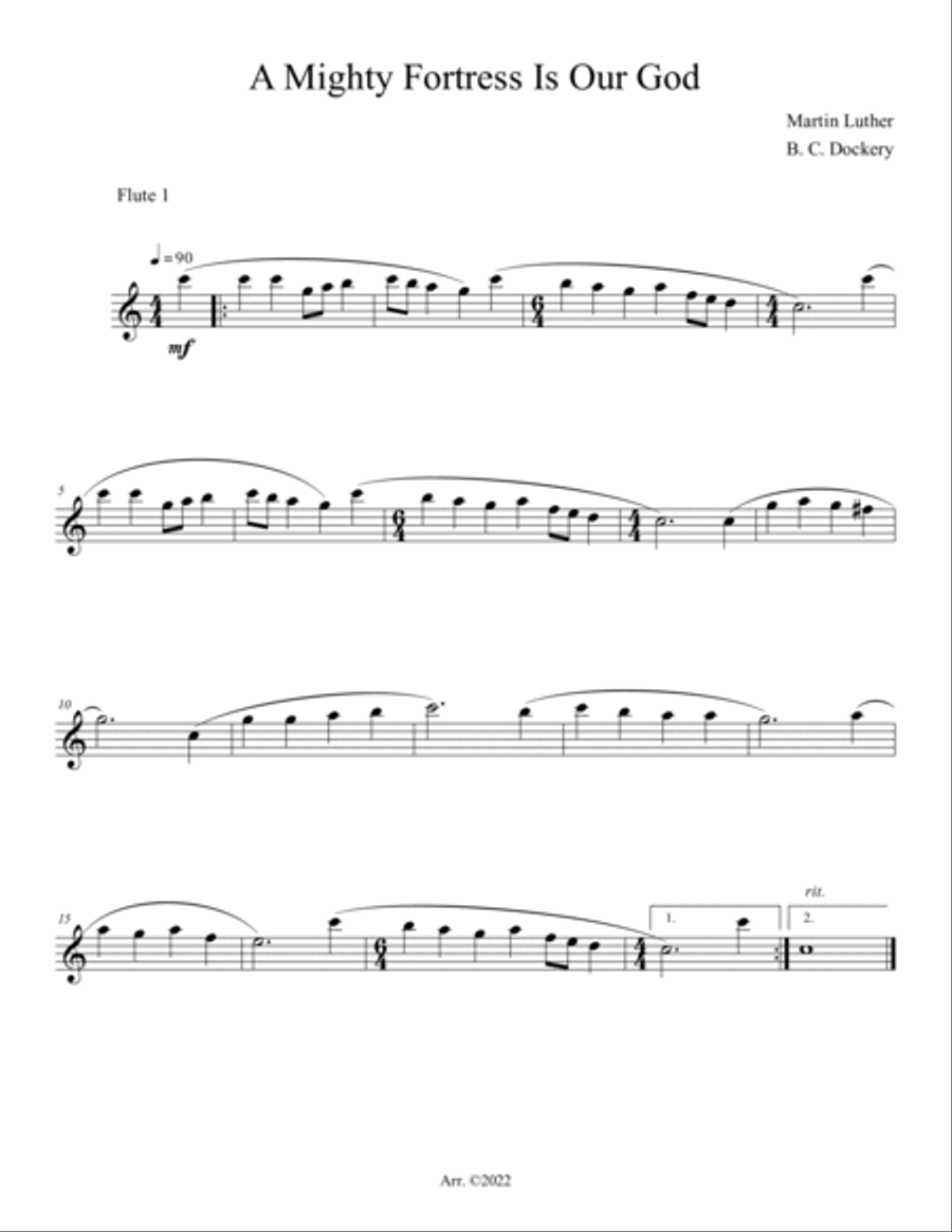 20 Greatest Hymns for 2 Flutes with Piano Accompaniment Flute Duet scores gallery preview page 6