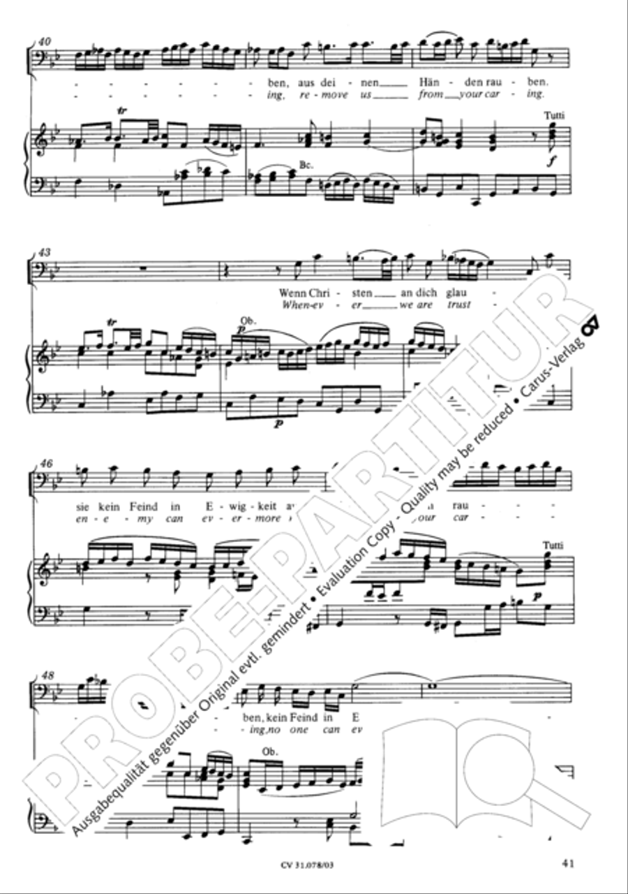 Jesus, you have freed my spirit (Jesu, der du meine Seele) 4-Part scores gallery preview page 42