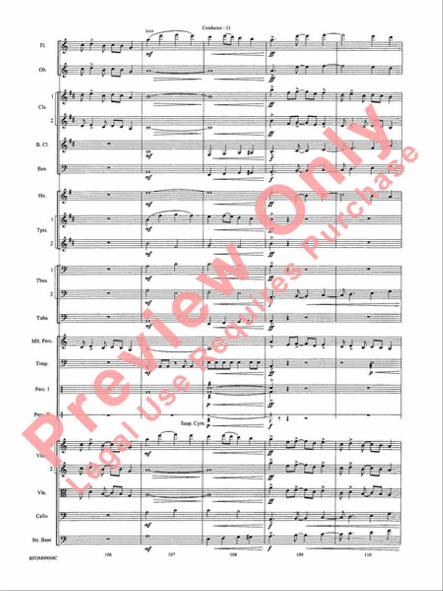 Rites of Tamburo Full Orchestra scores gallery preview page 24