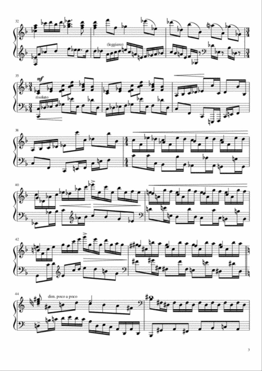 Sonate №1 (part I) Piano Solo scores gallery preview page 3