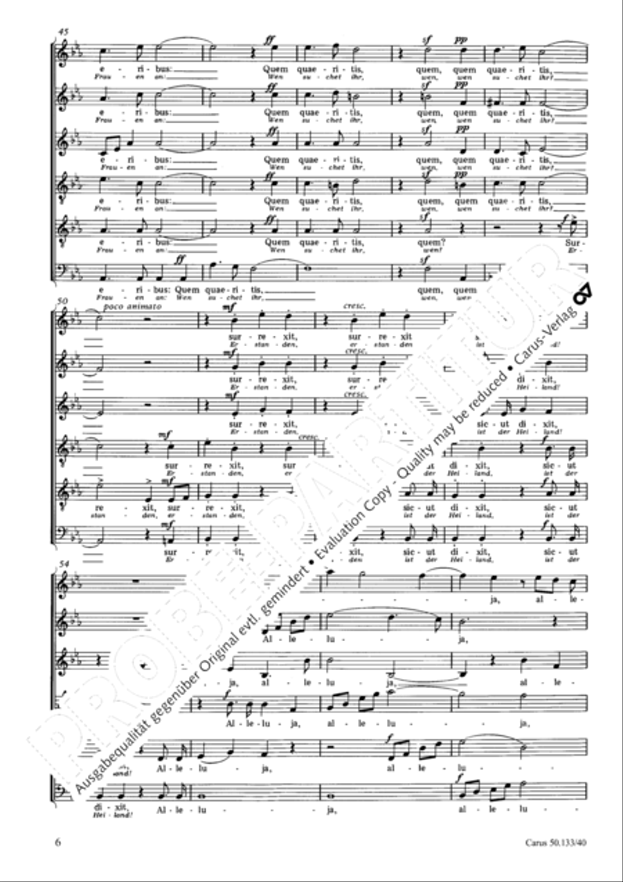 Angelus Domini (Siehe, vom Himmel hoch) Choir scores gallery preview page 7