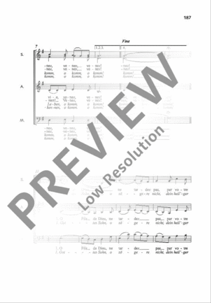 Venez divin Messie Venez divin Messie Mixed Choir scores gallery preview page 3
