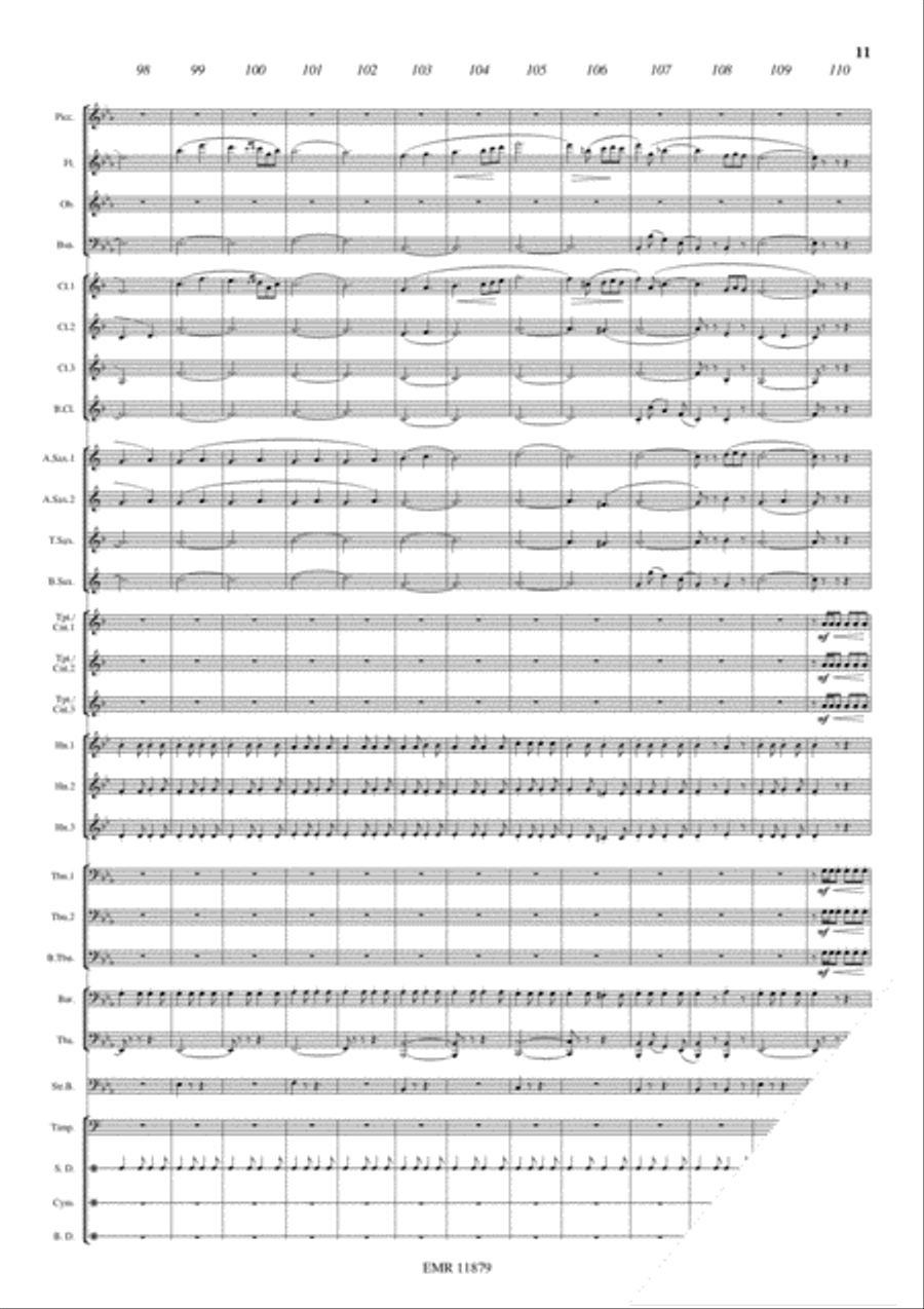 Marche Lorraine Concert Band scores gallery preview page 12