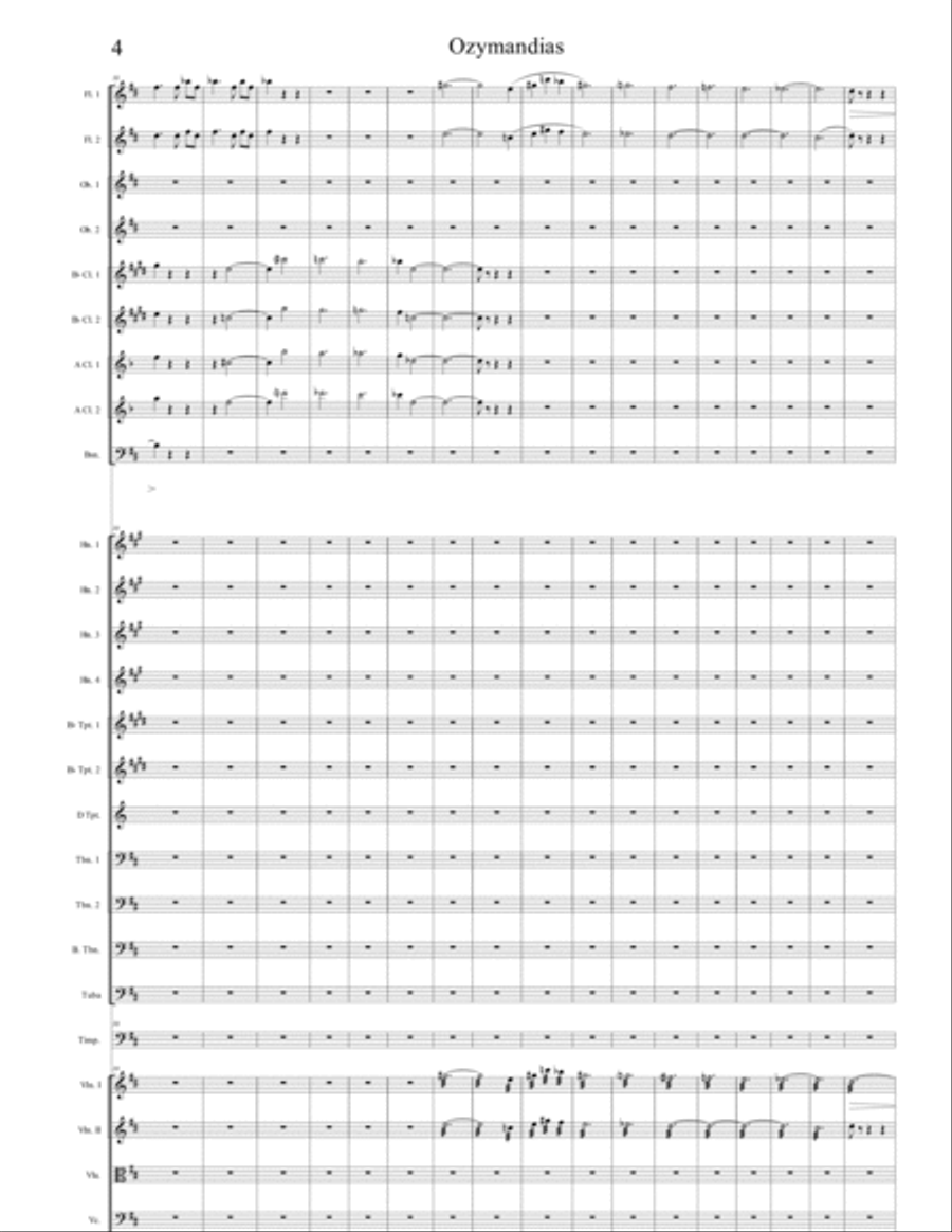 OZYMANDIAS OZYMANDIAS Chamber Orchestra scores gallery preview page 4