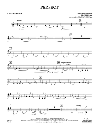 Perfect (arr. Michael Brown) - Bb Bass Clarinet