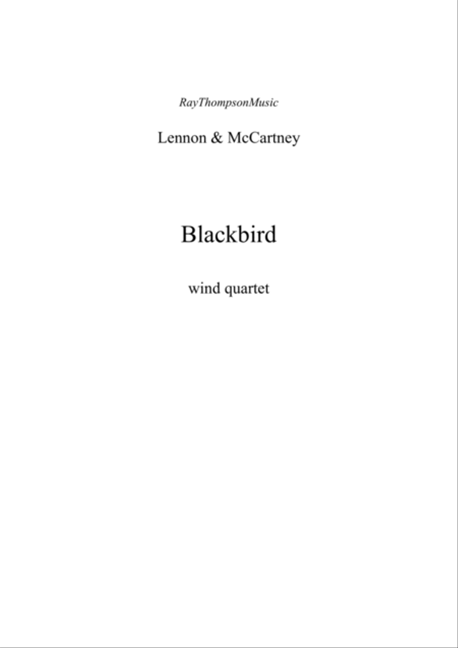 Blackbird Woodwind Quartet scores gallery preview page 2