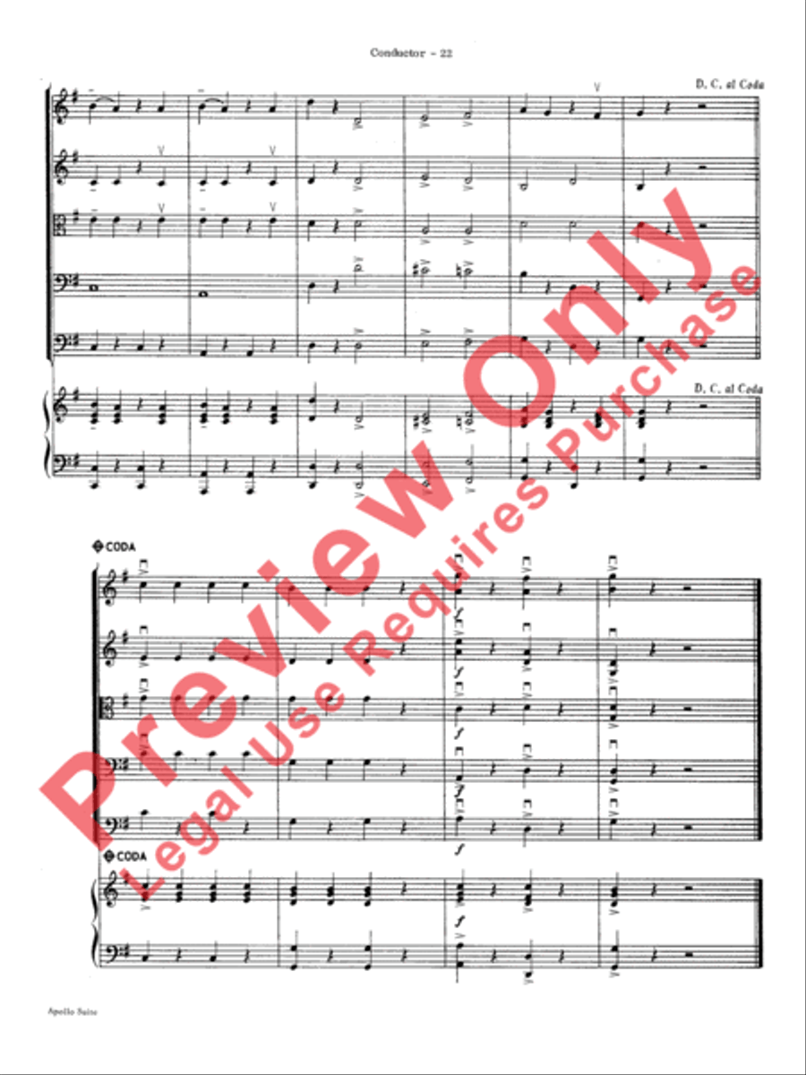 The Apollo Suite String Orchestra scores gallery preview page 25
