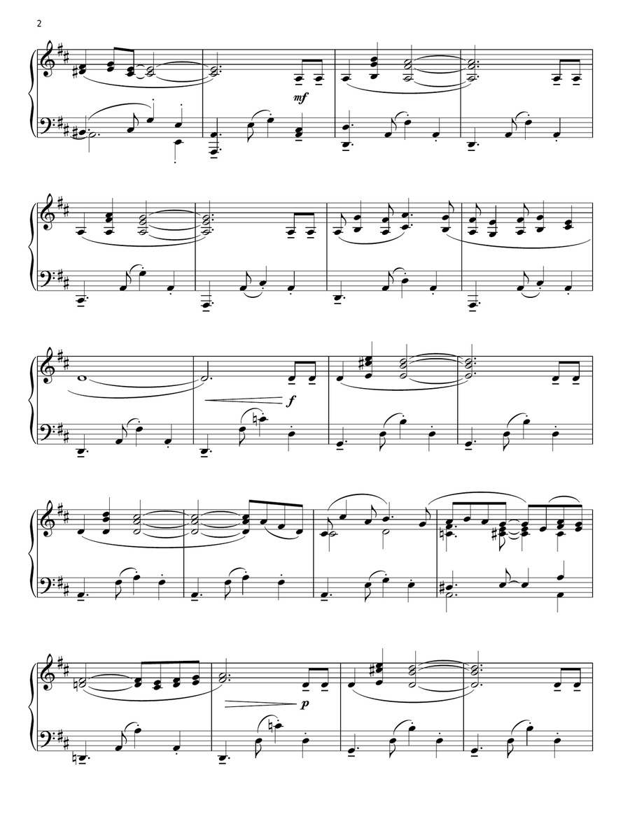 Blue Tango Piano Solo scores gallery preview page 2