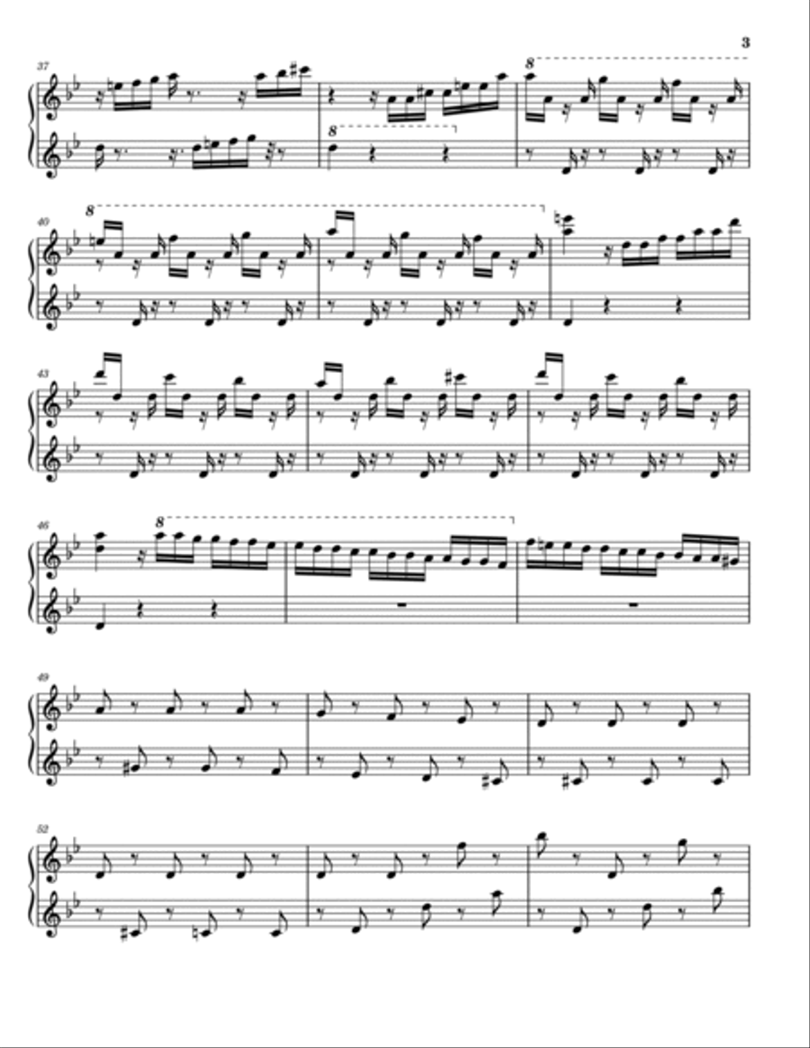 Summer Piano Vivaldi Piano Solo scores gallery preview page 3