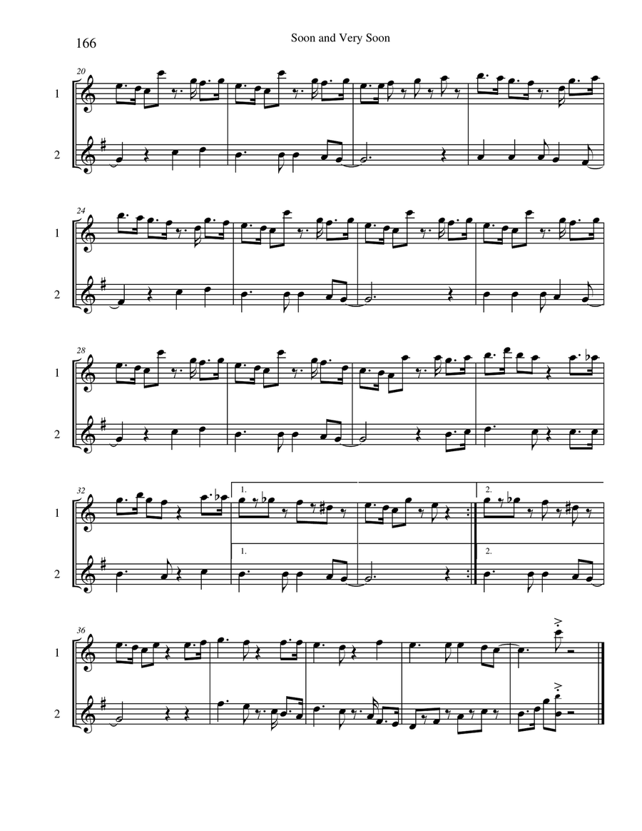 Ten Selected Hymns for the Performing Duet, Vol. 9 - flute and horn Woodwind Duet scores gallery preview page 6