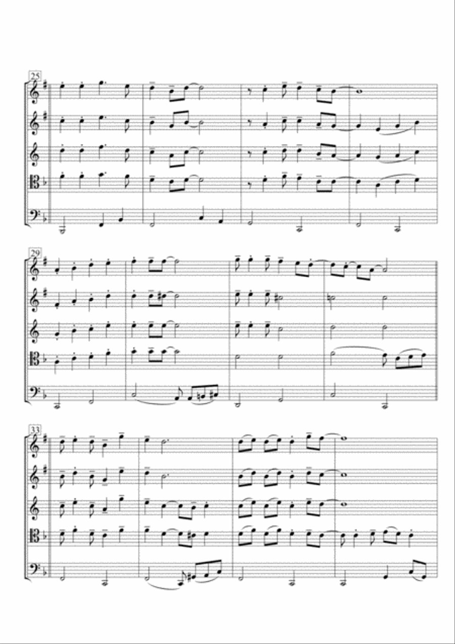 Rudolph The Red-nosed Reindeer Brass Ensemble scores gallery preview page 4
