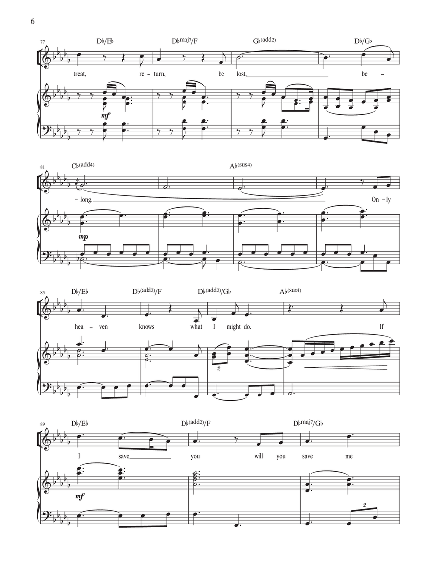 My Green Light (from The Great Gatsby) Voice scores gallery preview page 6
