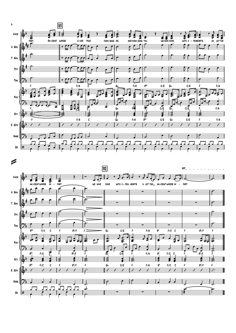 Ancient Words Large Ensemble scores gallery preview page 6