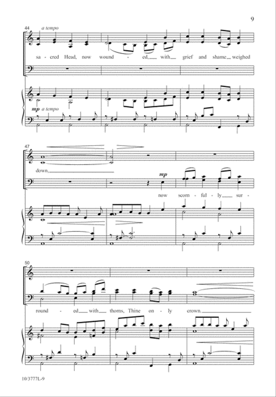 Christ Jesus Now Is Fallen 4-Part scores gallery preview page 9