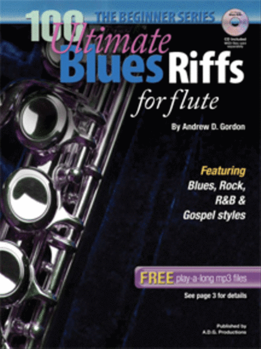 100 Ultimate Blues Riffs for Flute Beginner Series Flute Solo scores gallery preview page 1