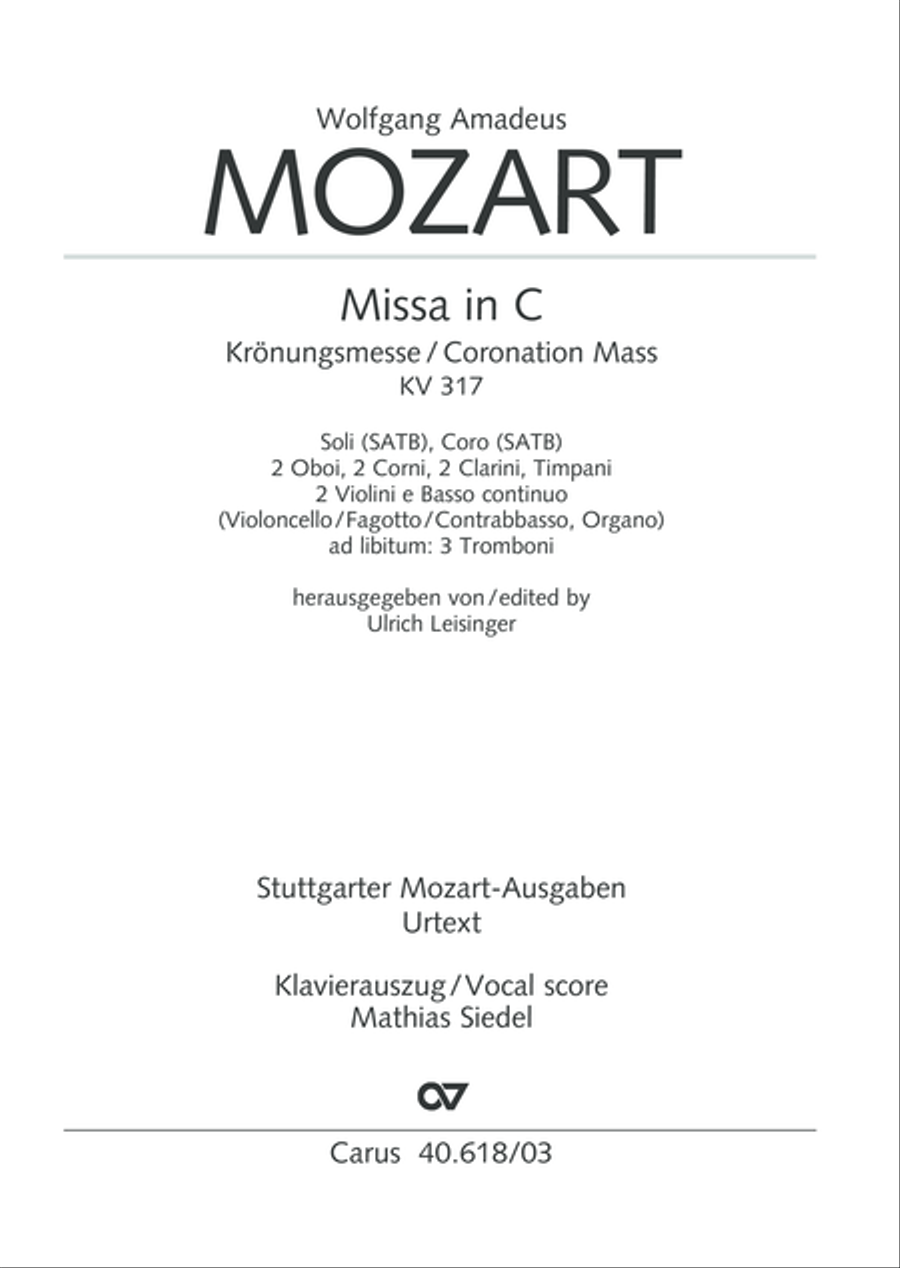 Mass in C (Missa in C) 4-Part scores gallery preview page 2