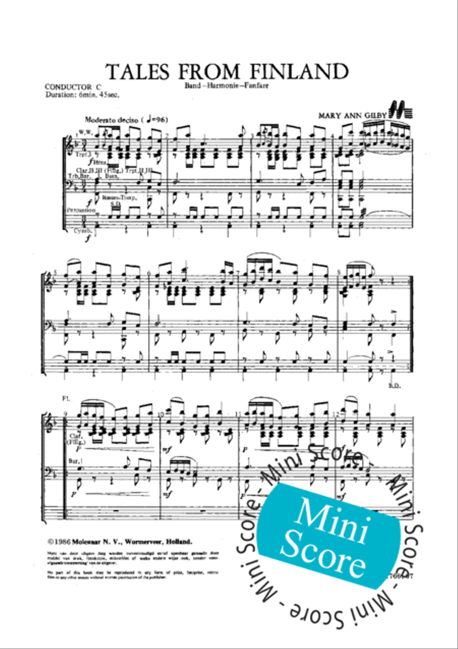 Tales from Finland Concert Band scores gallery preview page 5