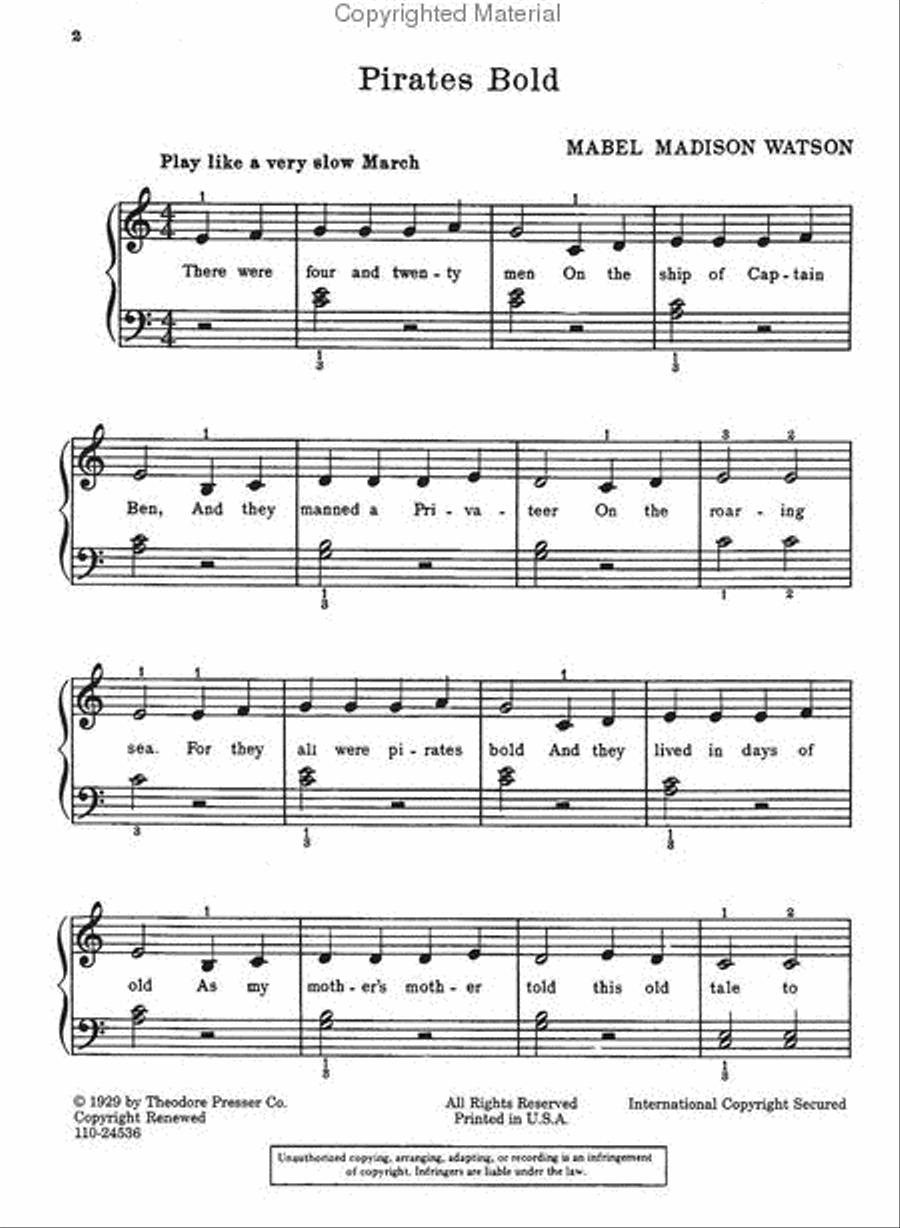 Pirates Bold Chamber Music scores gallery preview page 2