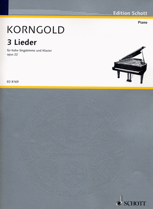 Book cover for 3 Songs Op. 22