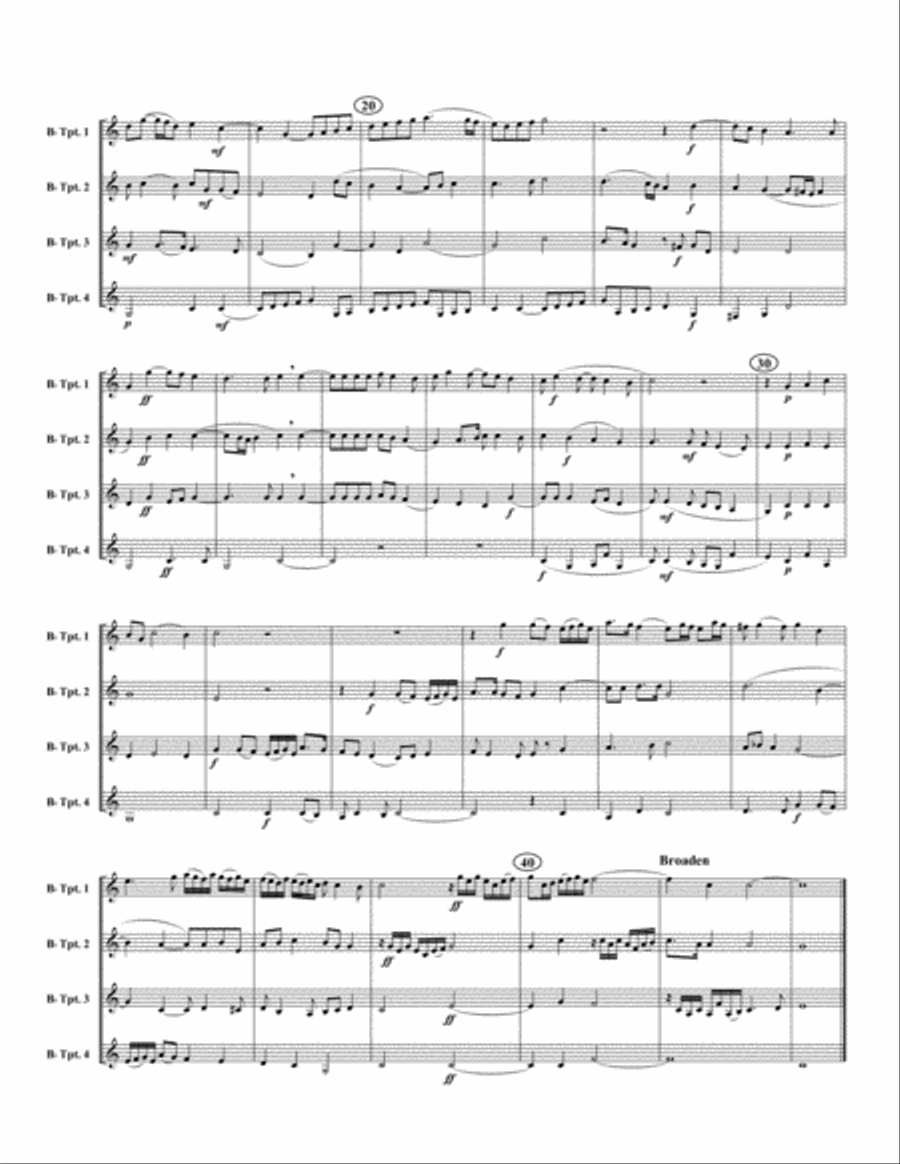 Canzona per Sonare No. 4 Trumpet scores gallery preview page 3