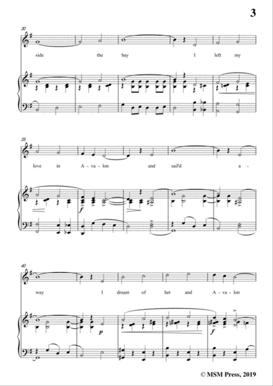 Al Jolson,Vincent Rose-Avalon,in G Major,for Voice and Piano Voice Solo scores gallery preview page 5