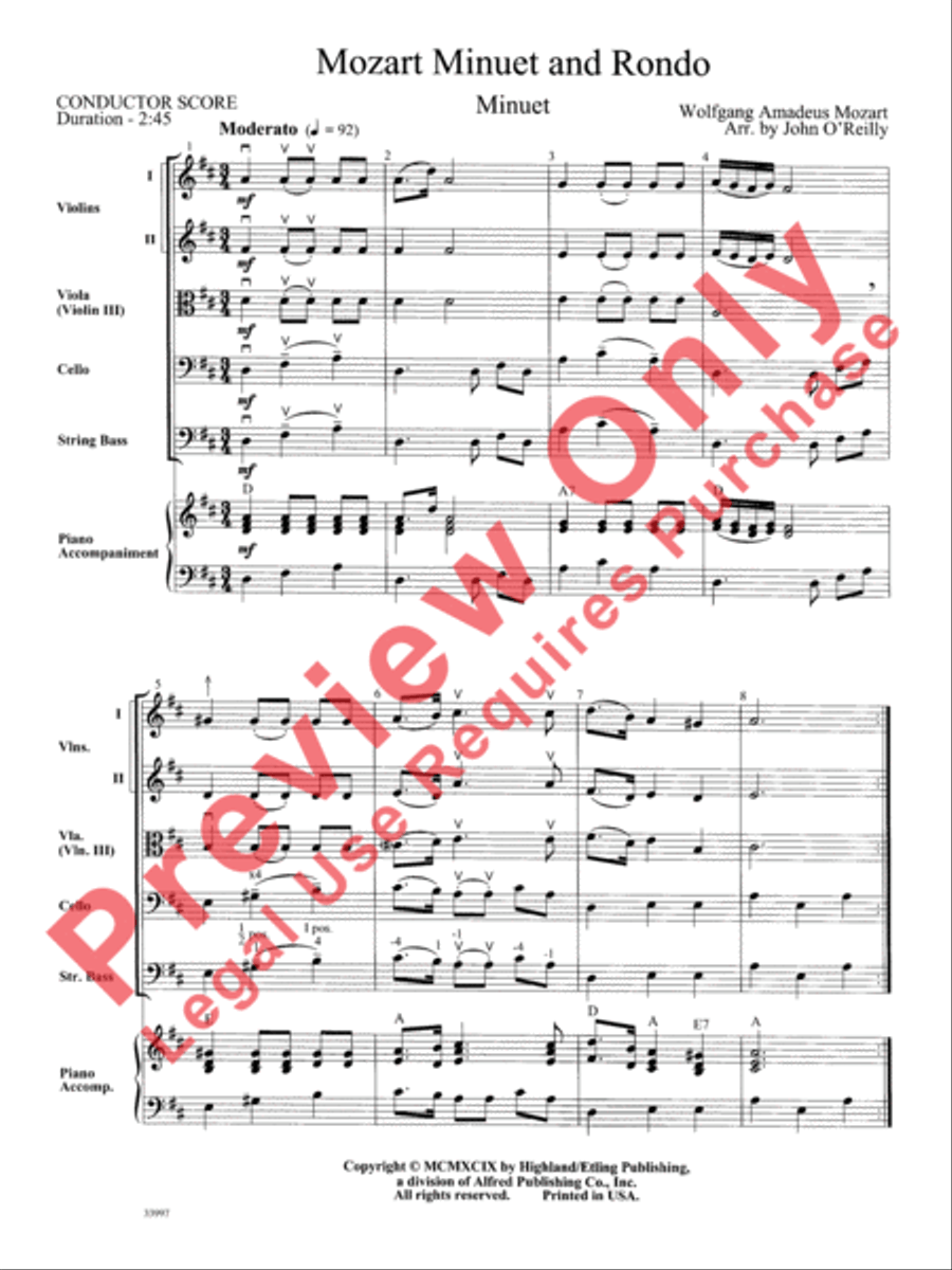 Mozart Classics String Orchestra scores gallery preview page 4