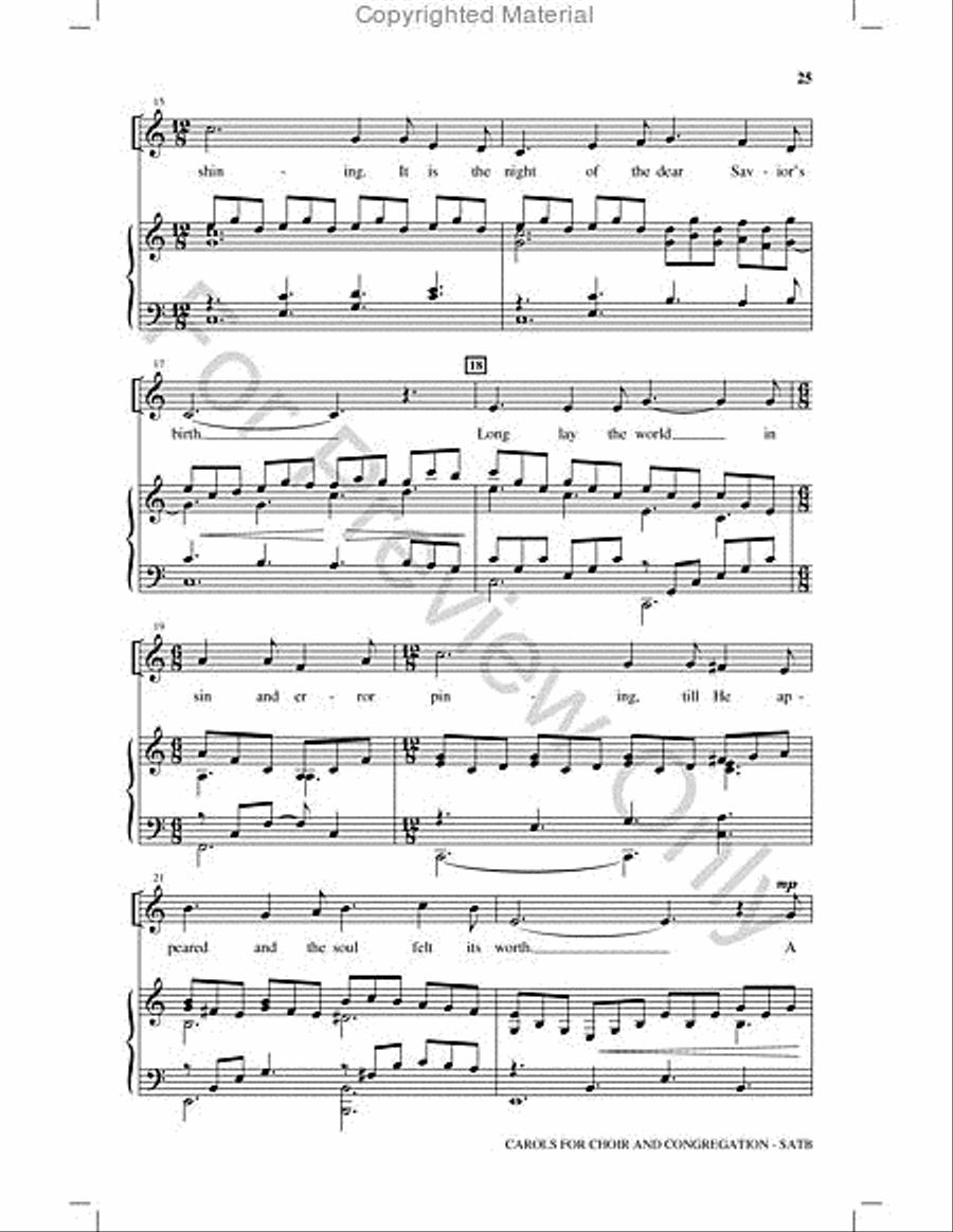 Carols for Choir and Congregation Choir scores gallery preview page 24