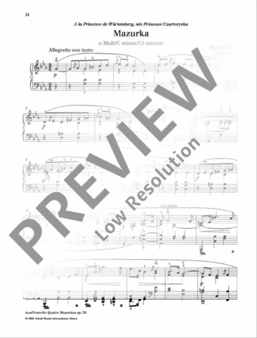 Mazurka C minor Mazurka C minor Piano Solo scores gallery preview page 2
