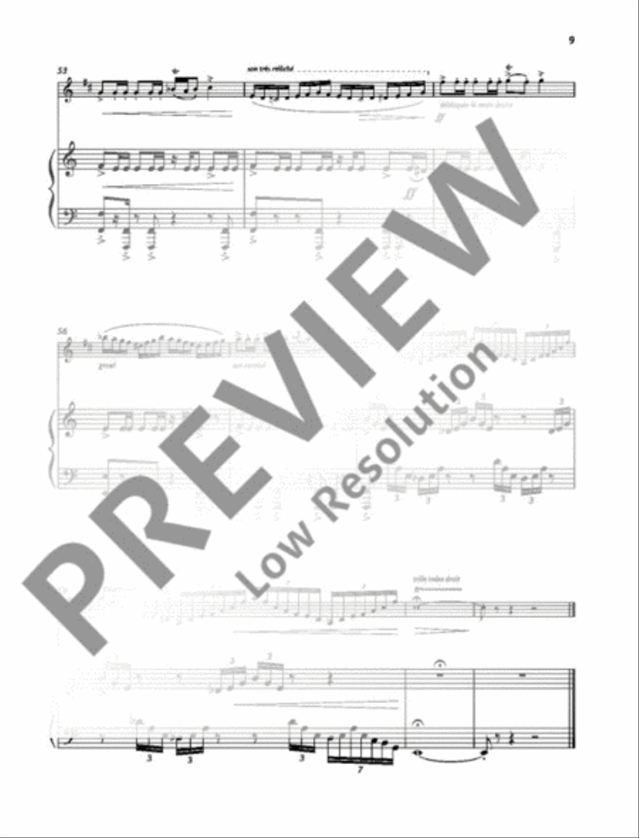 Sonate B-Flat Clarinet scores gallery preview page 10