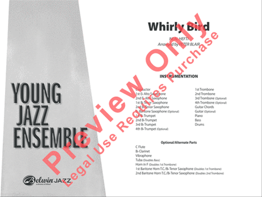 Whirly Bird Whirly Bird Jazz Ensemble scores gallery preview page 2