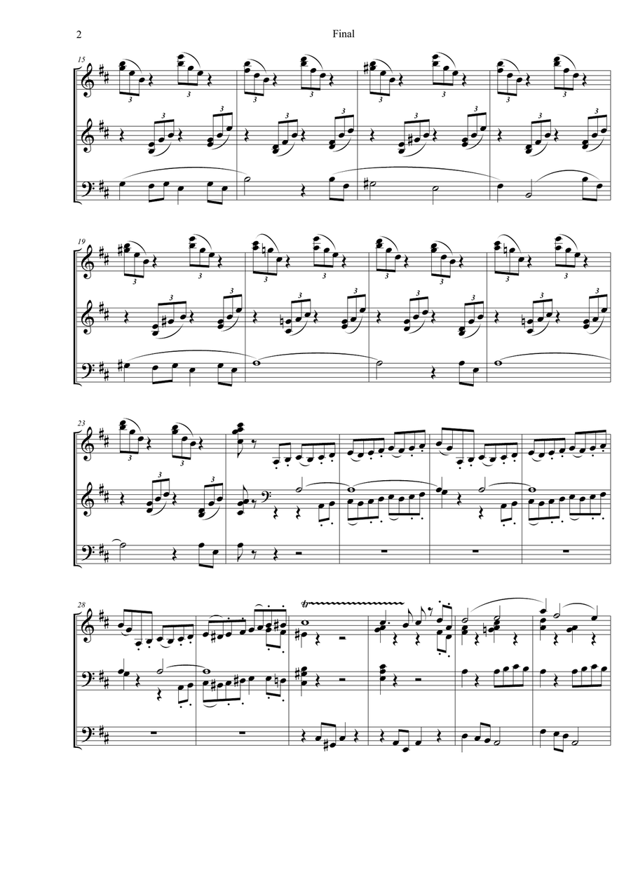 Final from Organ Symphony no. 1 - Louis Vierne (abridged) Organ Solo scores gallery preview page 2