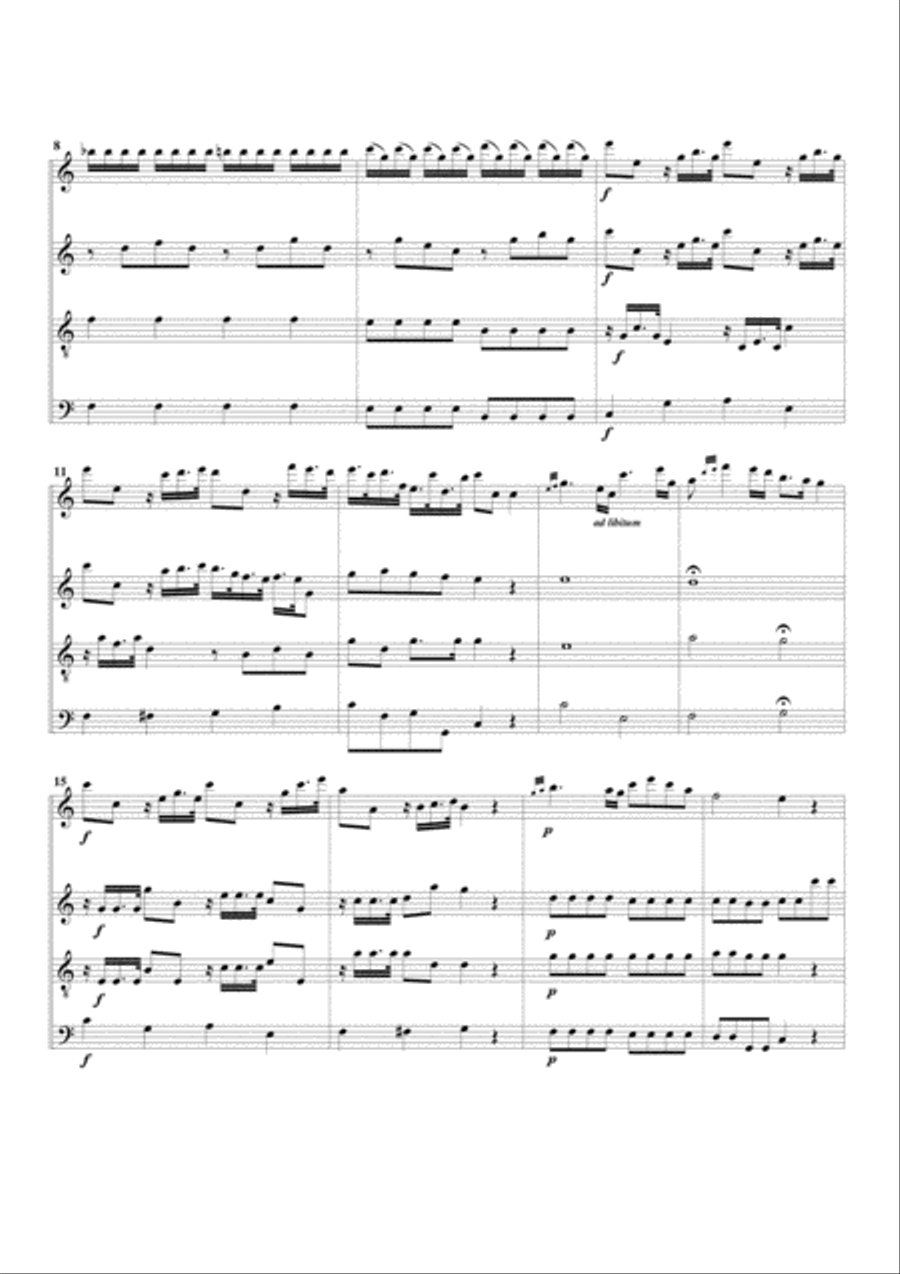 Concerto grosso, Op.6, no.11 (arrangement for 4 recorders) Recorder scores gallery preview page 2