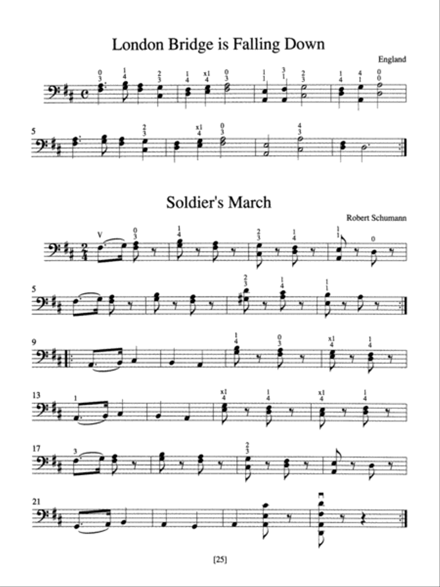 Double Stops for Cello Cello scores gallery preview page 4