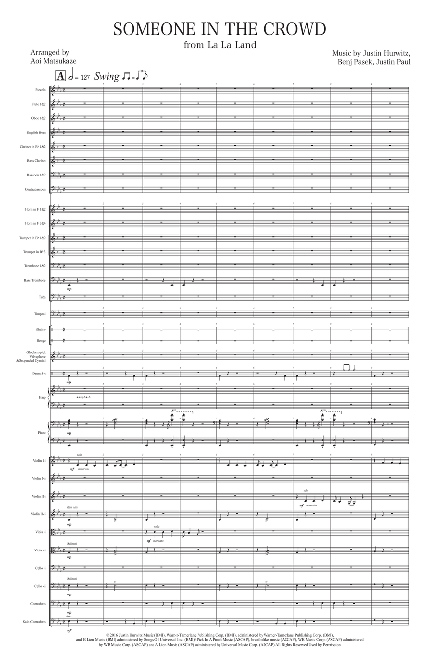 Someone In The Crowd Full Orchestra scores gallery preview page 3