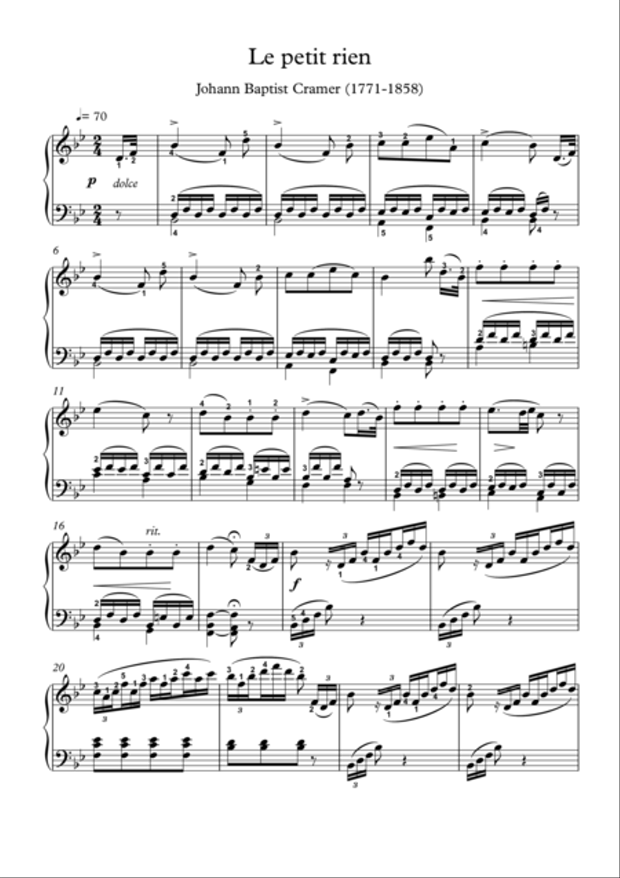 Le petit rien Piano Solo scores gallery preview page 1