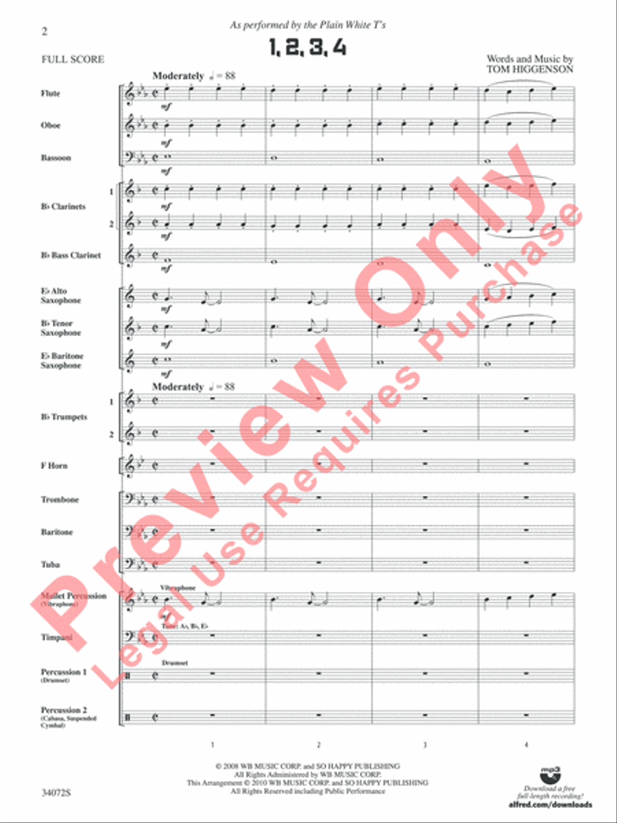 1, 2, 3, 4 1, 2, 3, 4 Concert Band scores gallery preview page 3