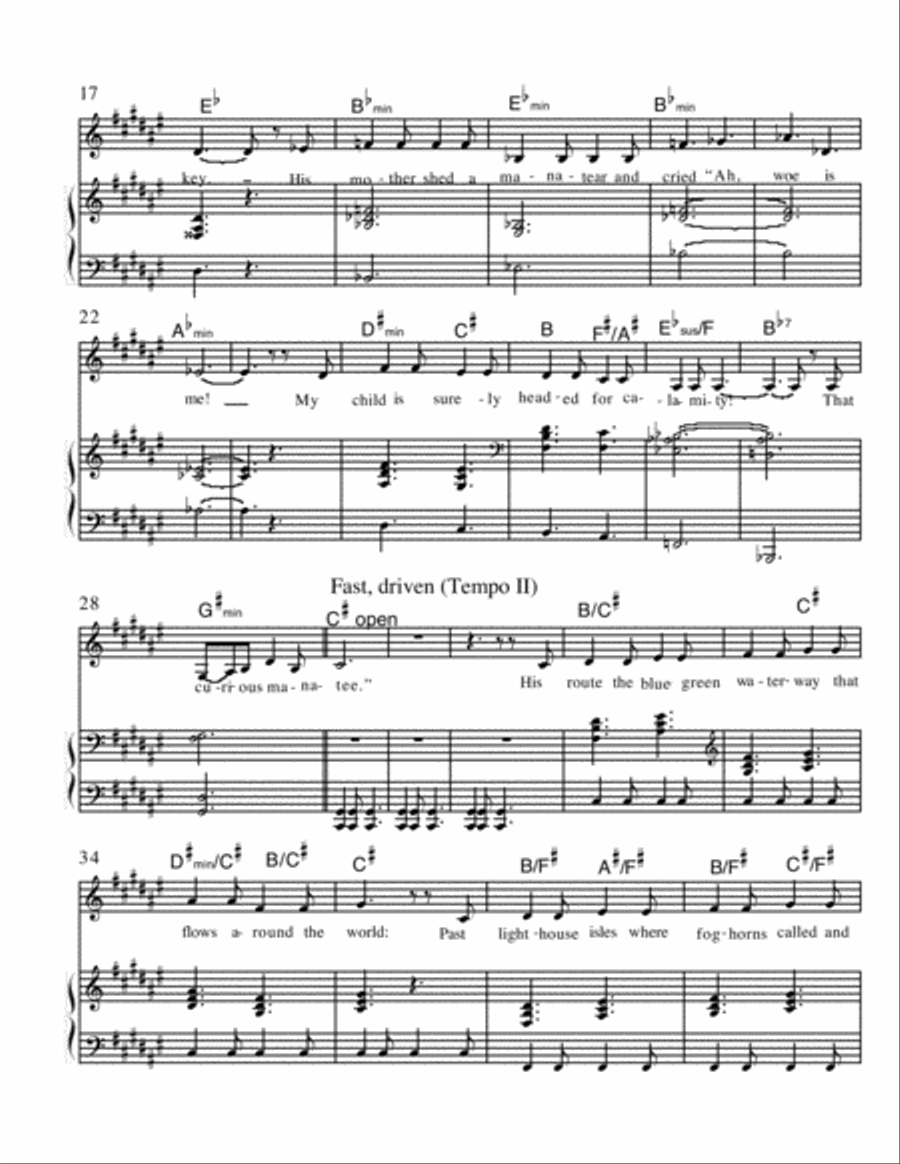 The Voyage of the Manatee Voice scores gallery preview page 2