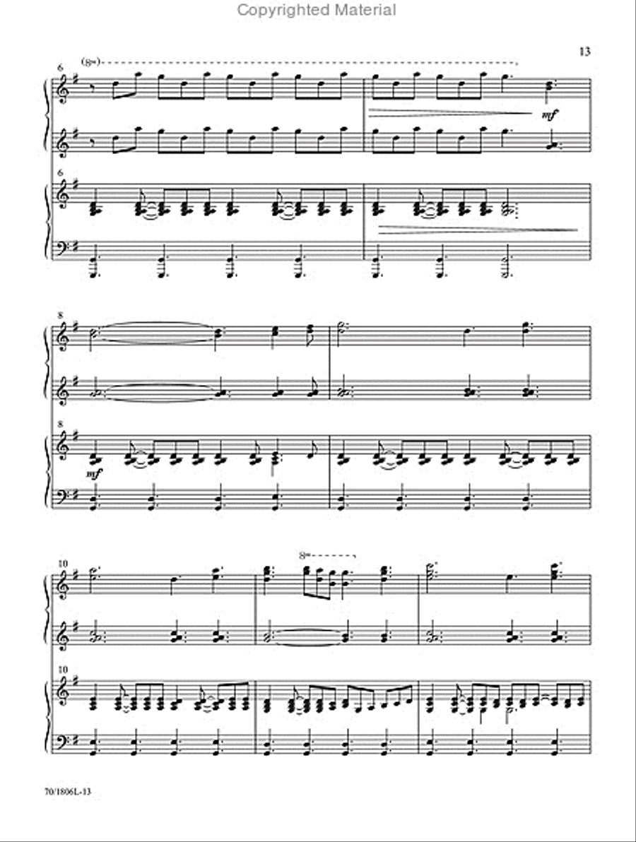 Great Things He Has Done! Piano Duet scores gallery preview page 3