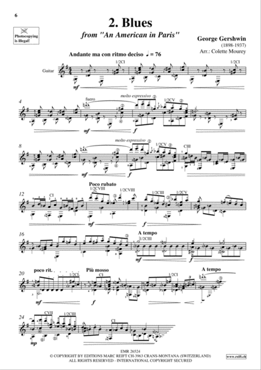Gershwin 20 Greatest Hits Guitar scores gallery preview page 4