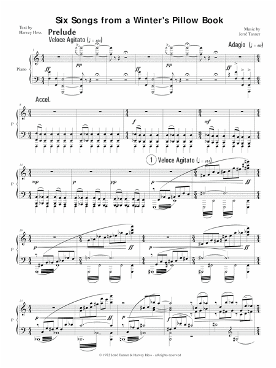 Six Songs from a Winter's Pillow Book Alto Voice scores gallery preview page 3