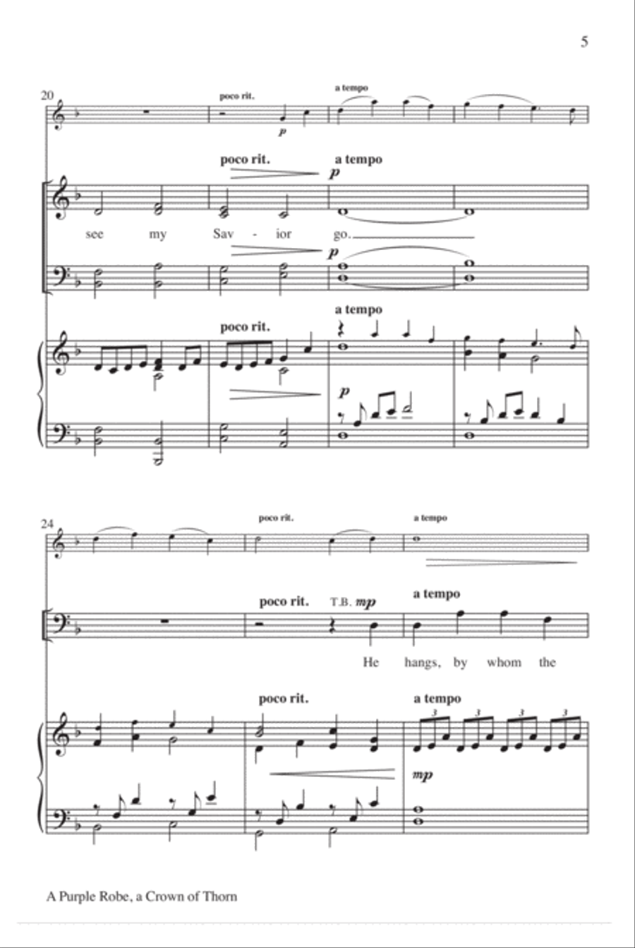 A Purple Robe, a Crown of Thorn 4-Part scores gallery preview page 6