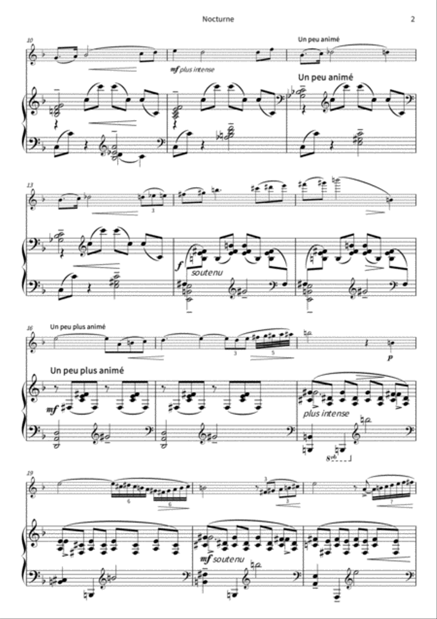 Nocturne Nocturne Violin Solo scores gallery preview page 4
