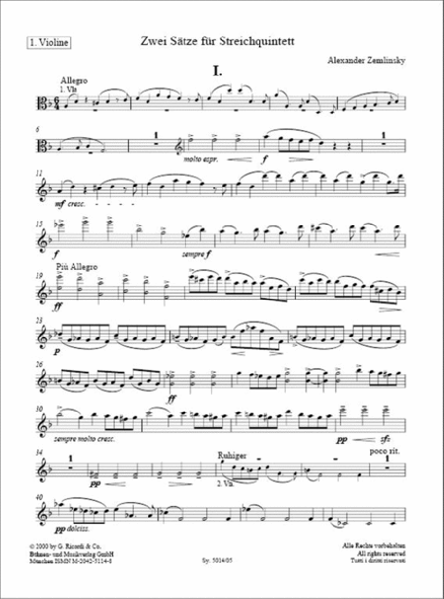 2 Sätze für Streichquintett String Quintet scores gallery preview page 4