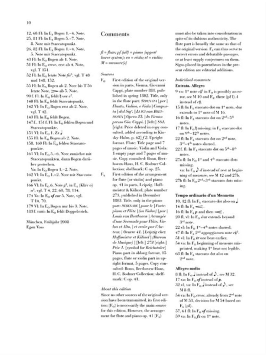Serenade for Flute, Violin and Viola in D Major, Op. 25 Flute scores gallery preview page 3