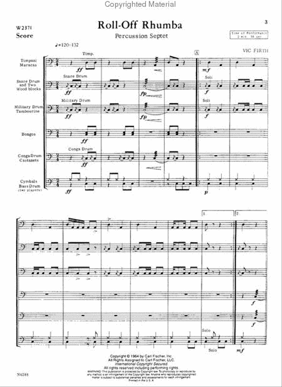 Roll-Off Rhumba Chamber Music scores gallery preview page 2