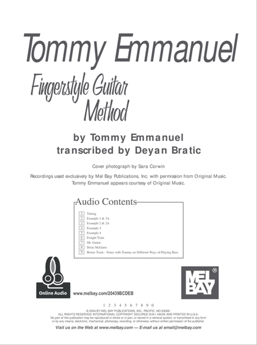 Tommy Emmanuel Fingerstyle Guitar Method Fingerpicking Guitar scores gallery preview page 2